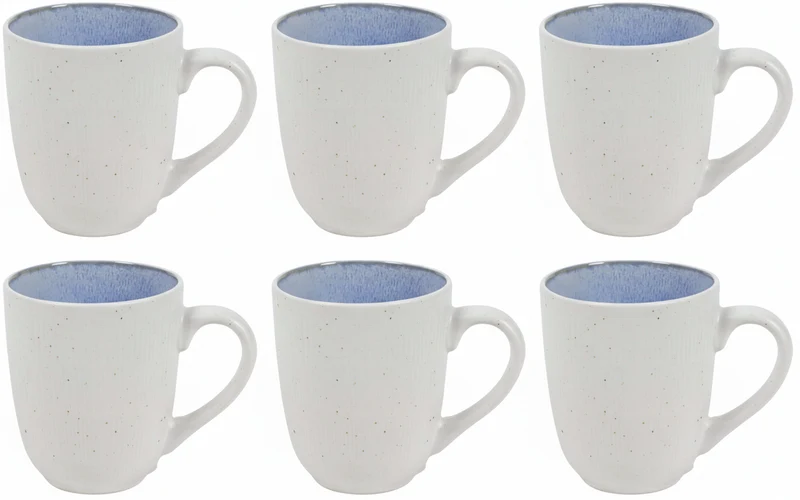Cookinglife Kaffeetassen Nola Blau 330 ml – 6 Stück