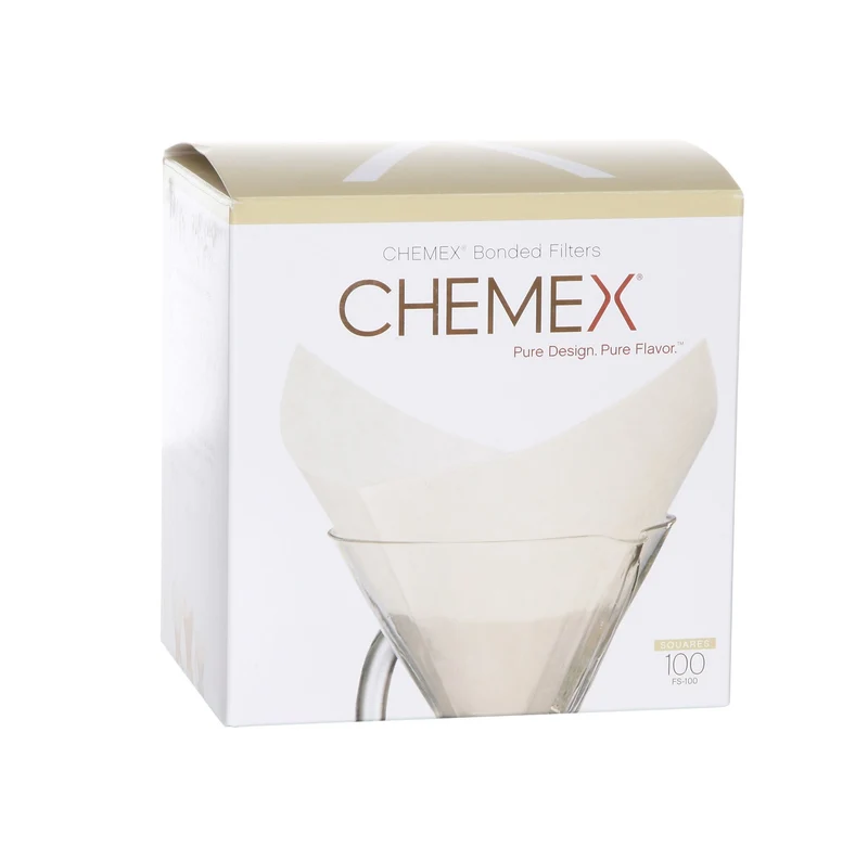 Chemex Kaffeefilter / Papierfilter FS-100 Square - Vorgefaltet - 100 Stück