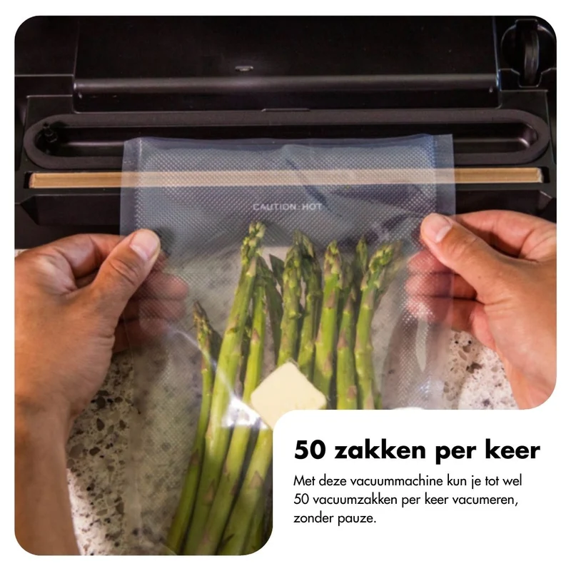 Vacuümmachine met zakken