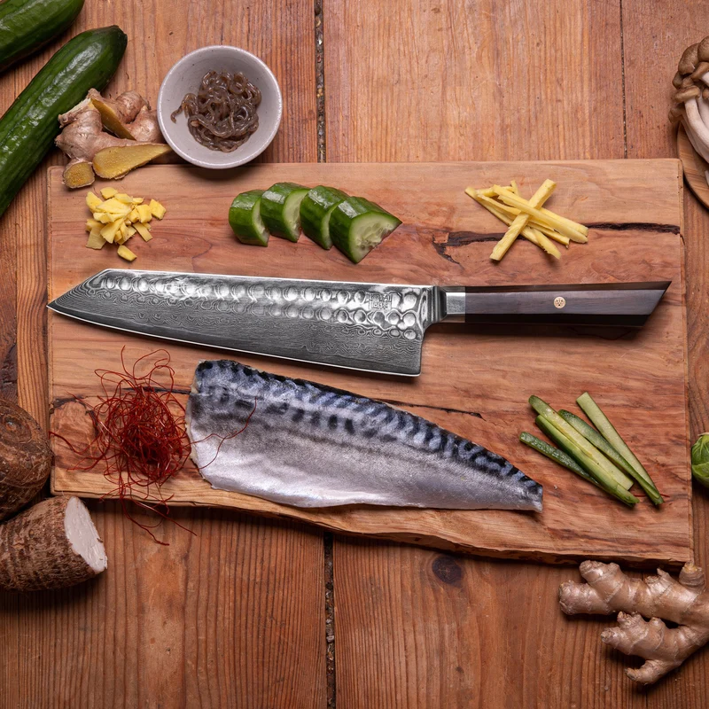 Damascus Staal Kiritsuke mes KOTAI