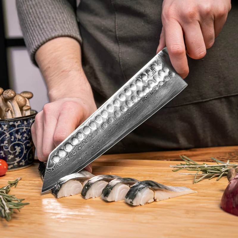 Damascus Staal Kiritsuke mes KOTAI