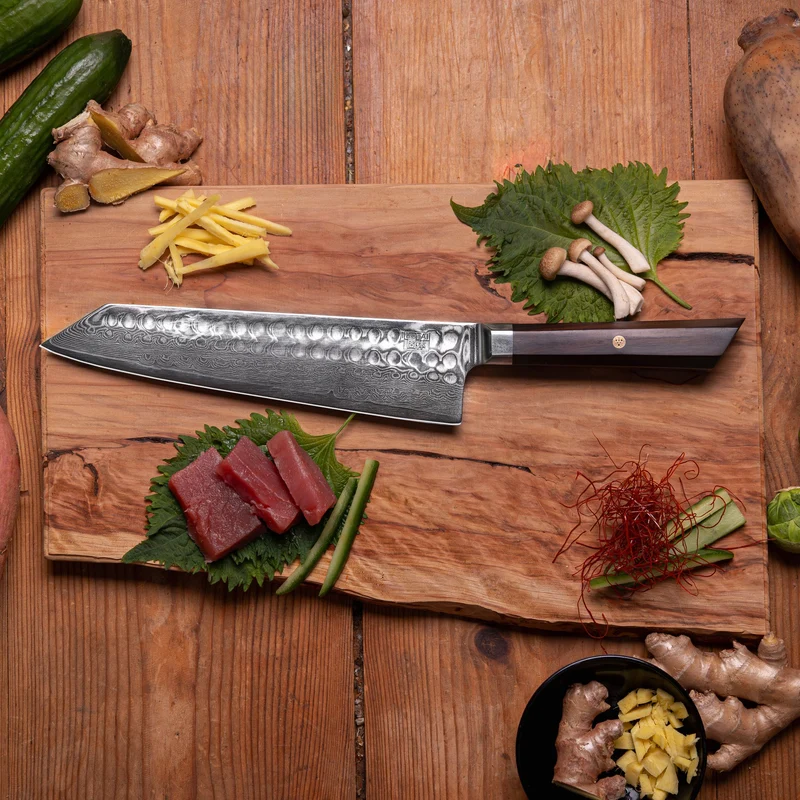Damascus Staal Kiritsuke mes KOTAI