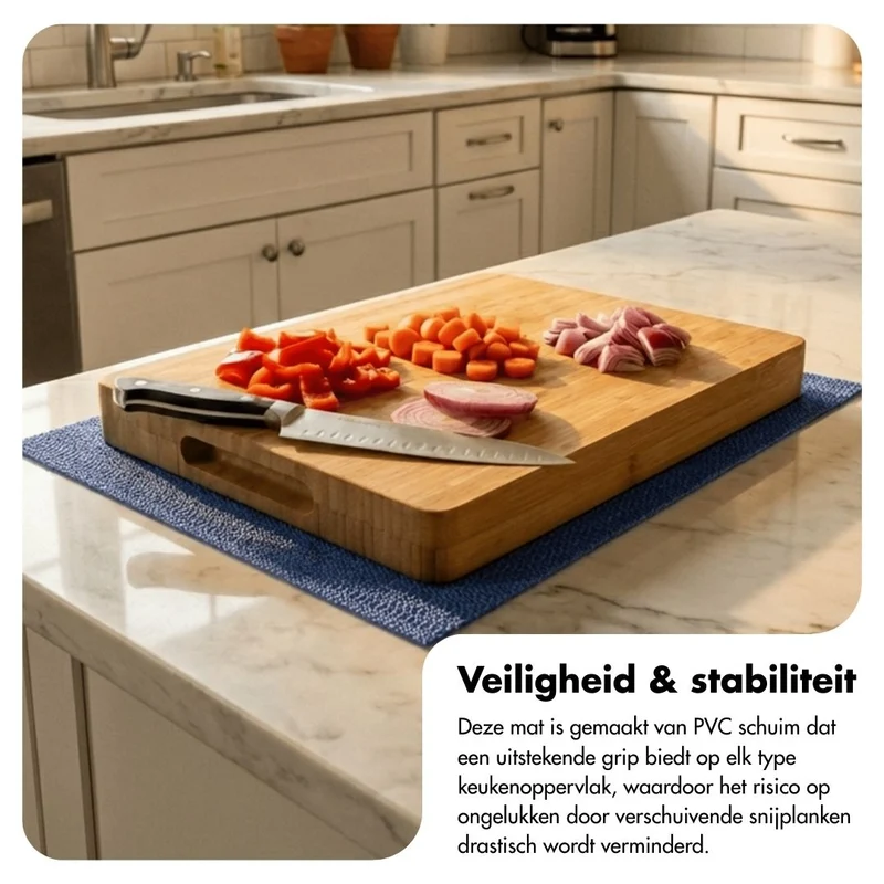 Anti-slip mat voor snijplank