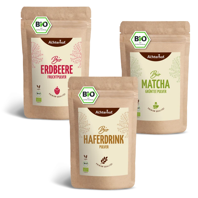 Bio Strawberry Matcha Latte Set