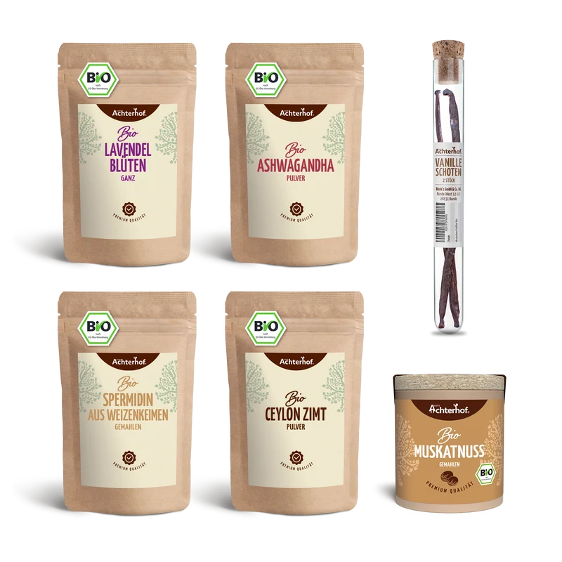 Mond Milch Mischung 6er Set mit Vanilleschoten