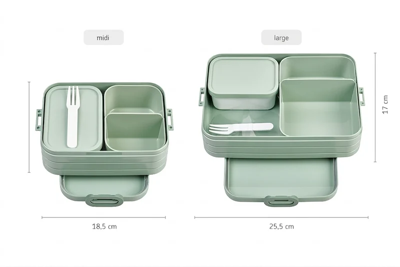 Mepal Brotdose / Lunchbox Take a Break Nordic Sage Large - mit 2 Bento-Boxen