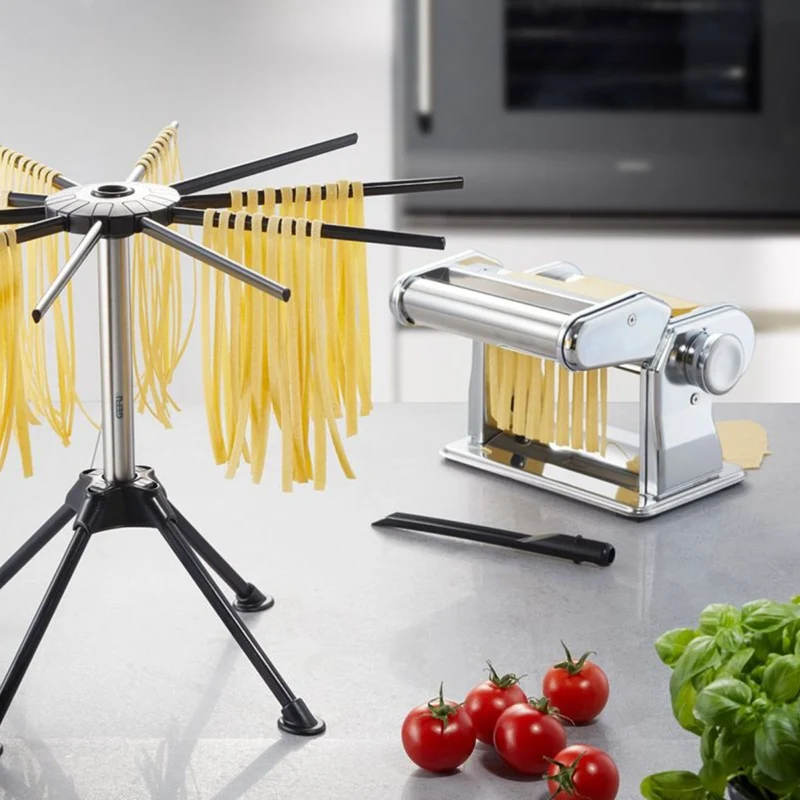 Set para pasta fresca con máquina de acero inoxidable PERFETTA y secador DIVERSO Gefu