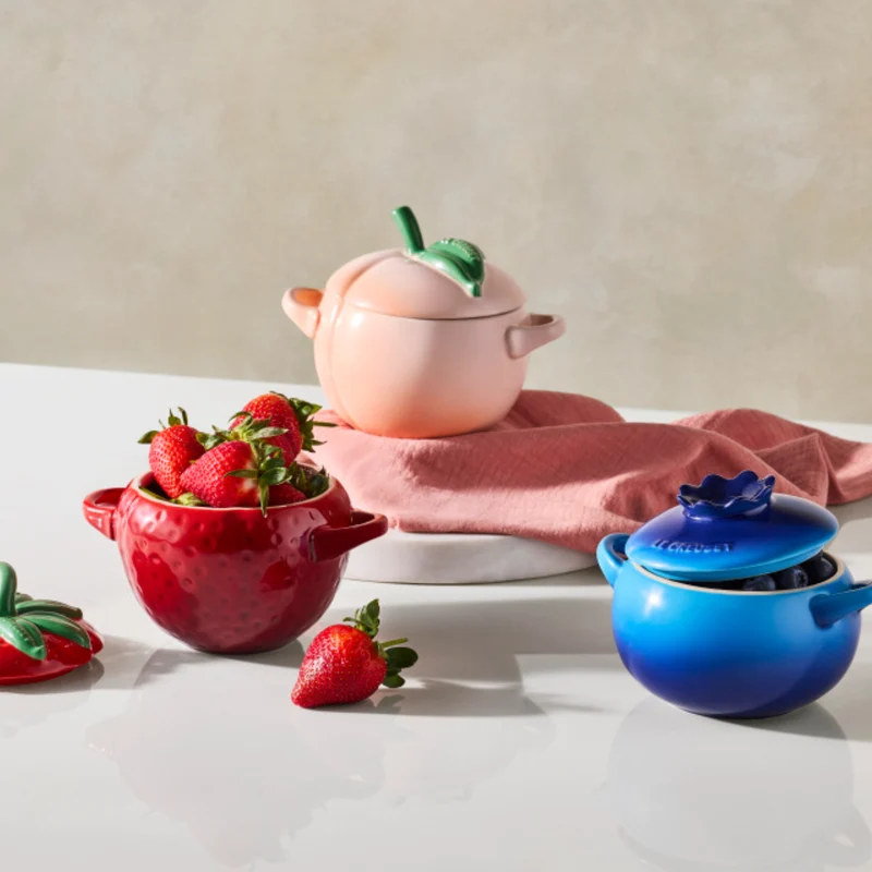 Mini cocotte cerámica frutas Le Creuset