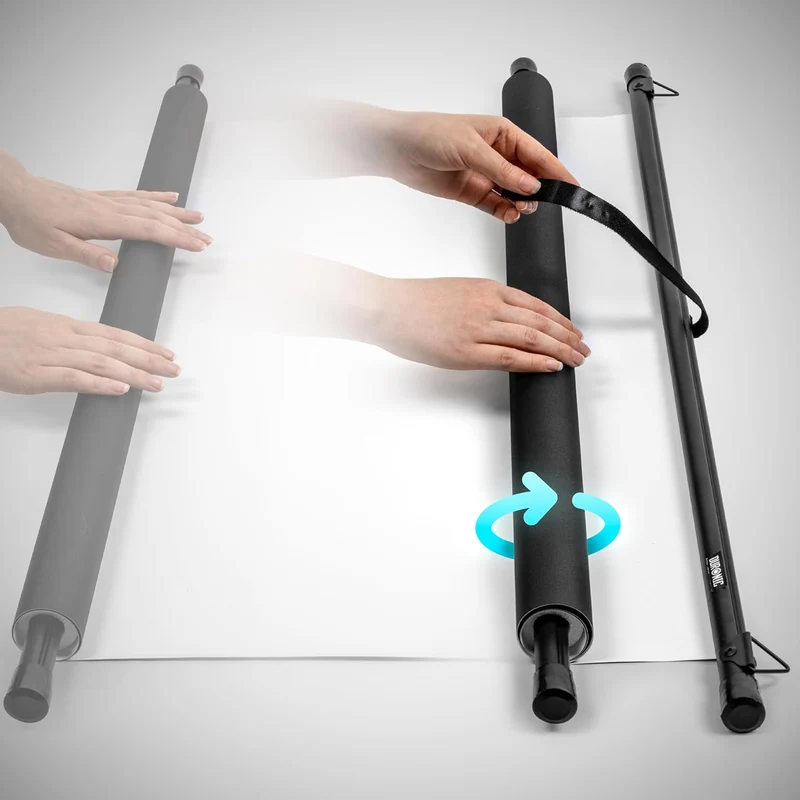 Duronic BPS100 16:9 Projektorleinwand, Beamerleinwand 100 Zoll, Heimkino mit 4K Full HD 3D, Rolloleinwand 1.0 Gain, Beamer Leinwand für Wandmontage, Filmnacht, Videoleinwand für Büro Schulen