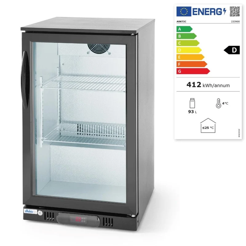 Backbar koelkast met enkele deur 93L