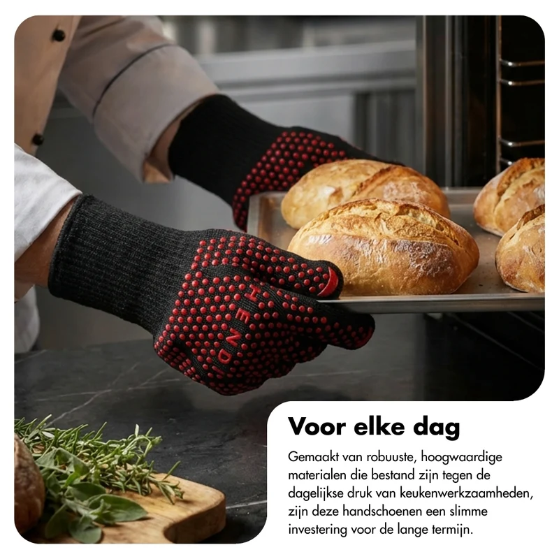 Hittebestendige ovenhandschoenen