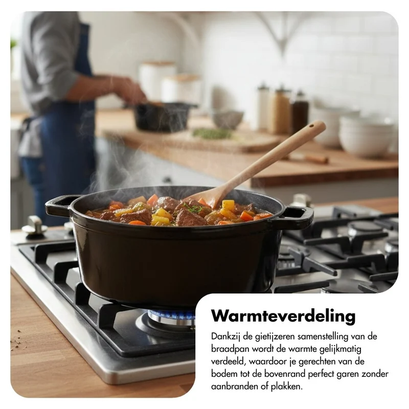 Braadpan geëmailleerd gietijzer