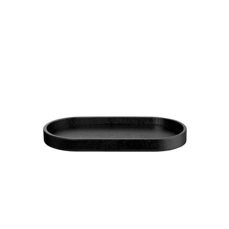 ASA Selection "wood" Holztablett Eiche oval schwarz 23 cm