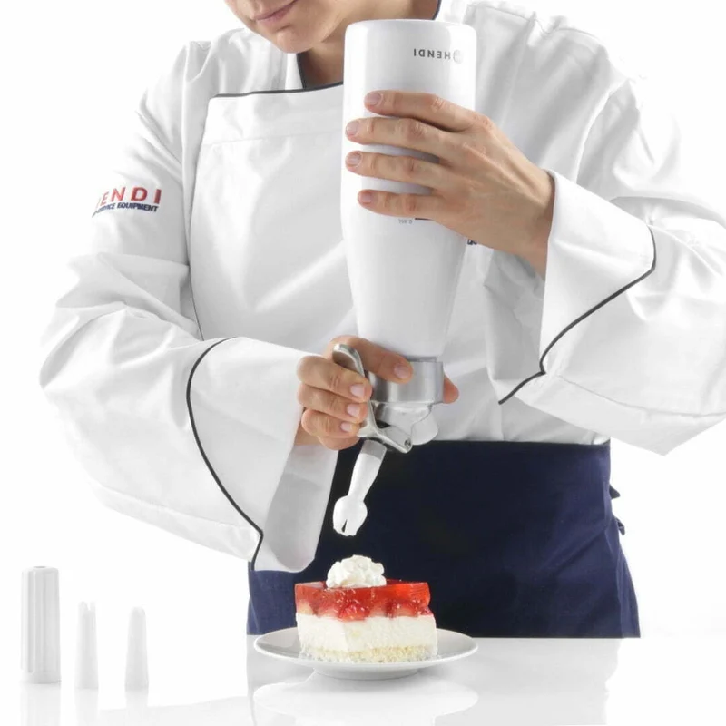 Slagroomapparaat Kitchen Line wit 1 liter