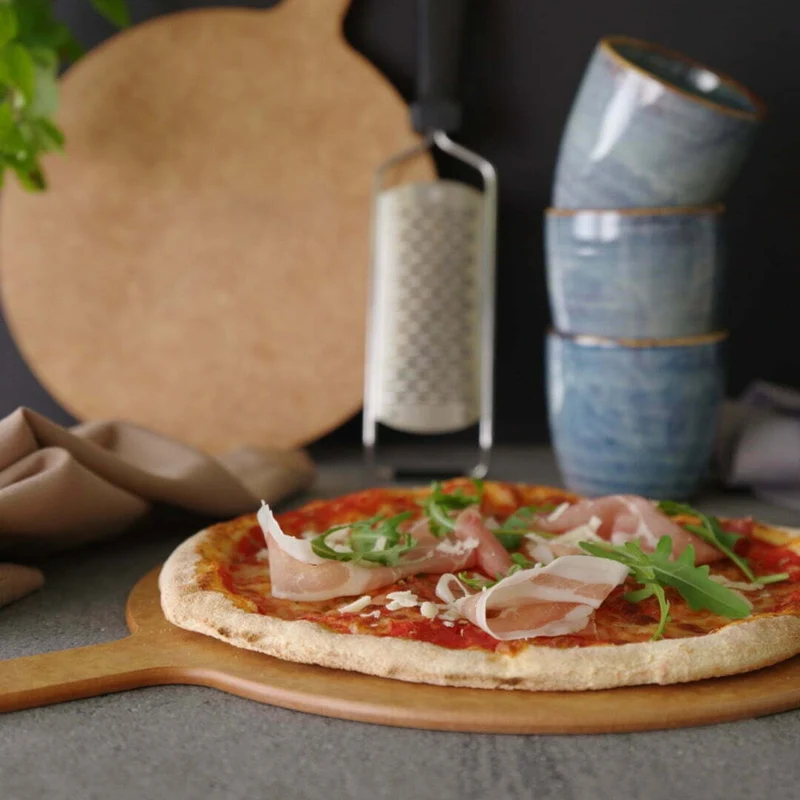 Pizza plank met handvat