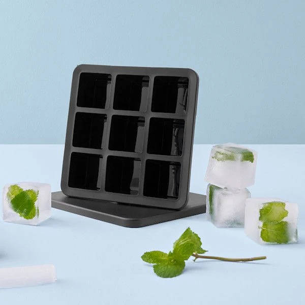 RIG-TIG FREEZE-IT Eiswürfelbox mit Deckel Höhe 5 cm schwarz