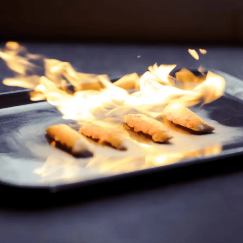 Keukenbrander met gasbus