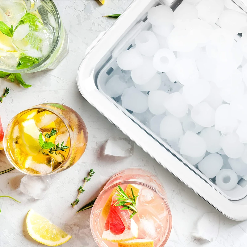 Duronic ICM120 Automatische Eiswürfelmaschine | 9 Eiswürfel in 7-9 min | 1,5 L Wassertank | Bis zu 12 kg pro 24 Stunden | 600 g Kapazität | Eismaschine 120W | Eiswürfelbereiter