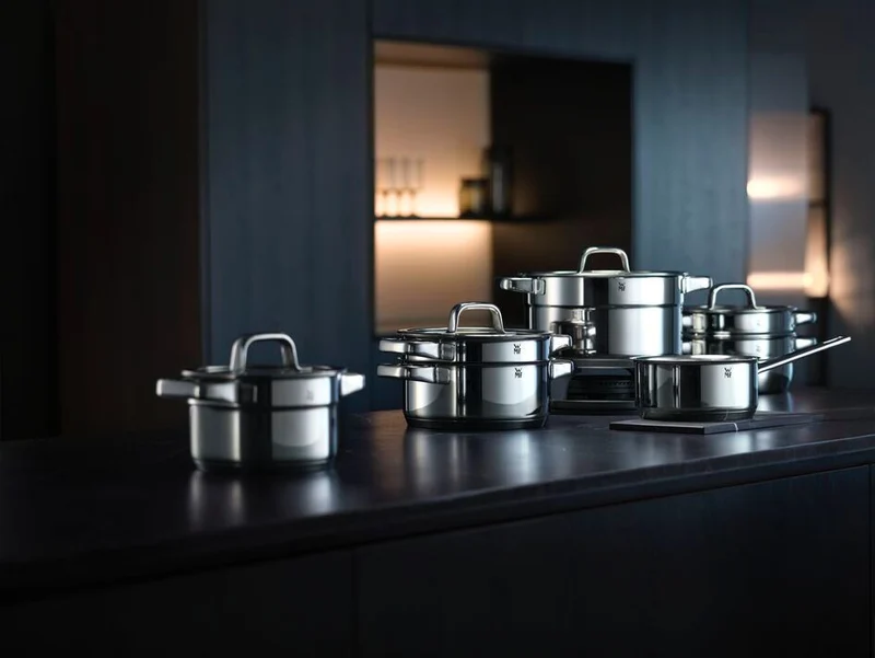 WMF Topfset Compact Cuisine - 5-teilig - Inklusive GRATIS Cookinglife Kochgeschirr Set - Kochtopf ø 16, 16, 20 und 20 cm sowie Stielkasserolle ø 14 cm