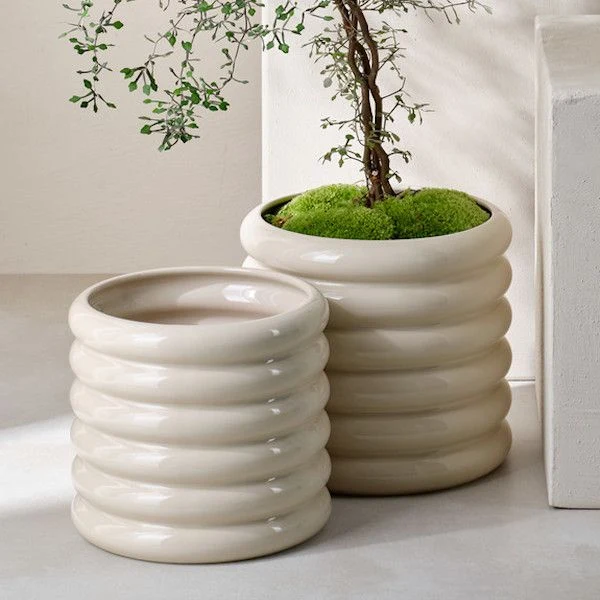 ASA Selection "loopy" Übertopf summer sand 23cm