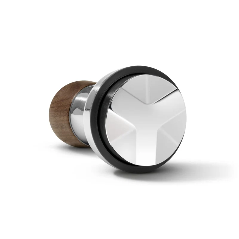 Accesorio para airear y nivelar el café molido de acero inox y madera de nogal Sage