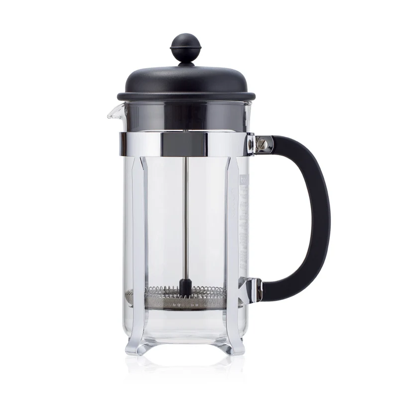 Bodum Cafetière - Caffettiera - French Press mit Kunststoffdeckel 8 Tassen - 1 Liter