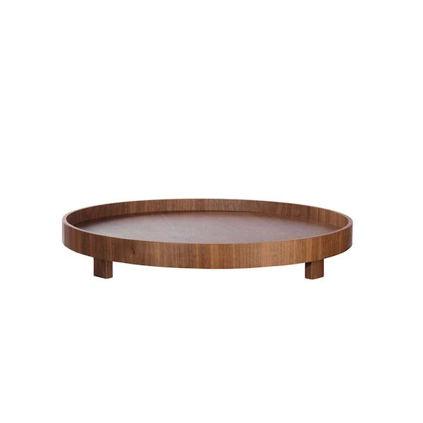 ASA Selection "wood" Tablett auf Fuß rund