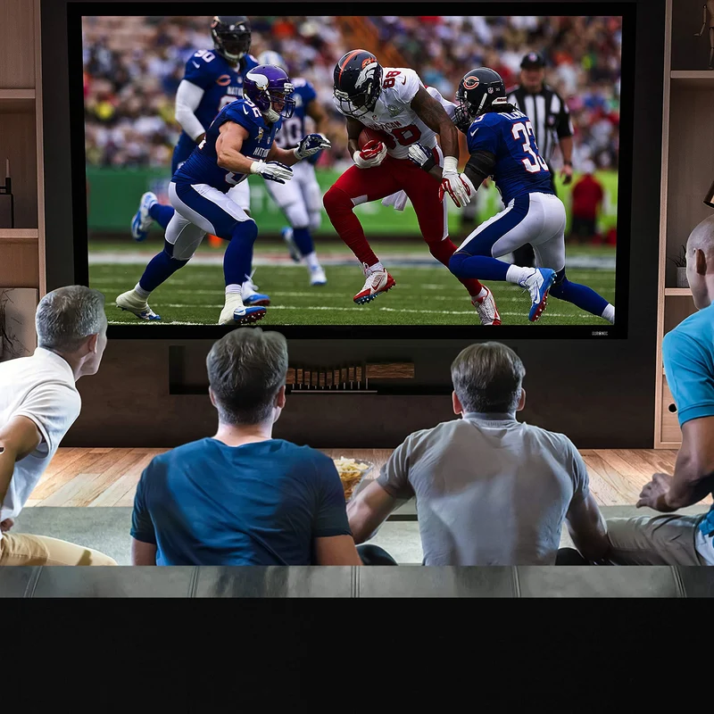 Duronic FFPS120 Leinwand | 16:9 Beamer Screen | 120 Zoll | 266 x 149 cm | Projektorleinwand für Wandmontage | Heimkino mit 4K Full HD 3D | Projektionsleinwand für Gaming, Büro, Präsentationen, Schule