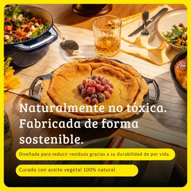 Molde para tartas ondulado de hierro fundido Lodge