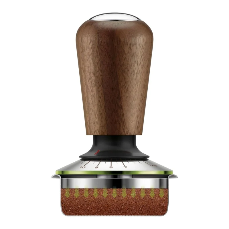 Prensador autonivelante de café con mango de madera Sage