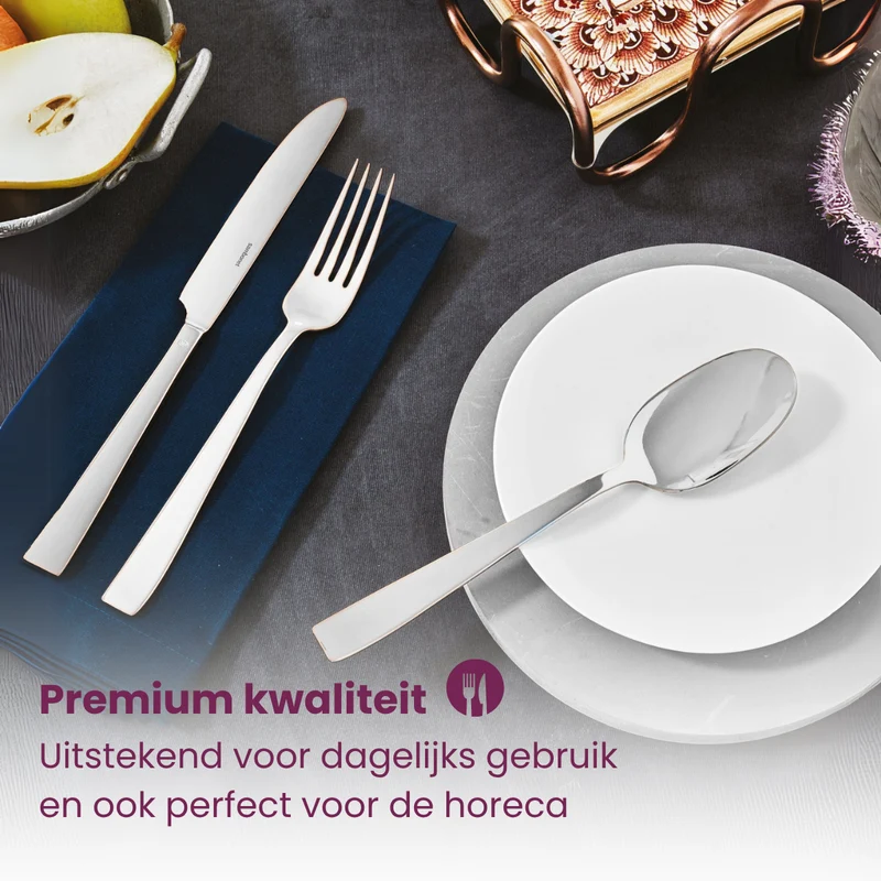Sambonet Besteckset Flat - Edelstahl - 24-teilig / 6 Personen