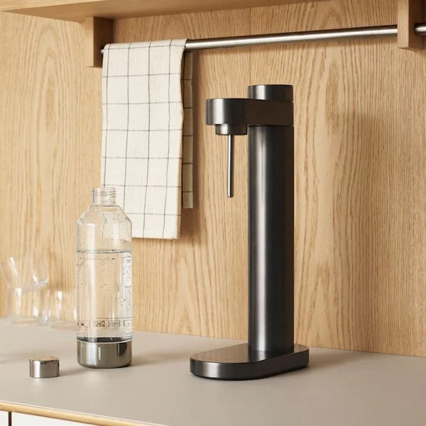 stelton Brus Wassersprudler schwarz metallic