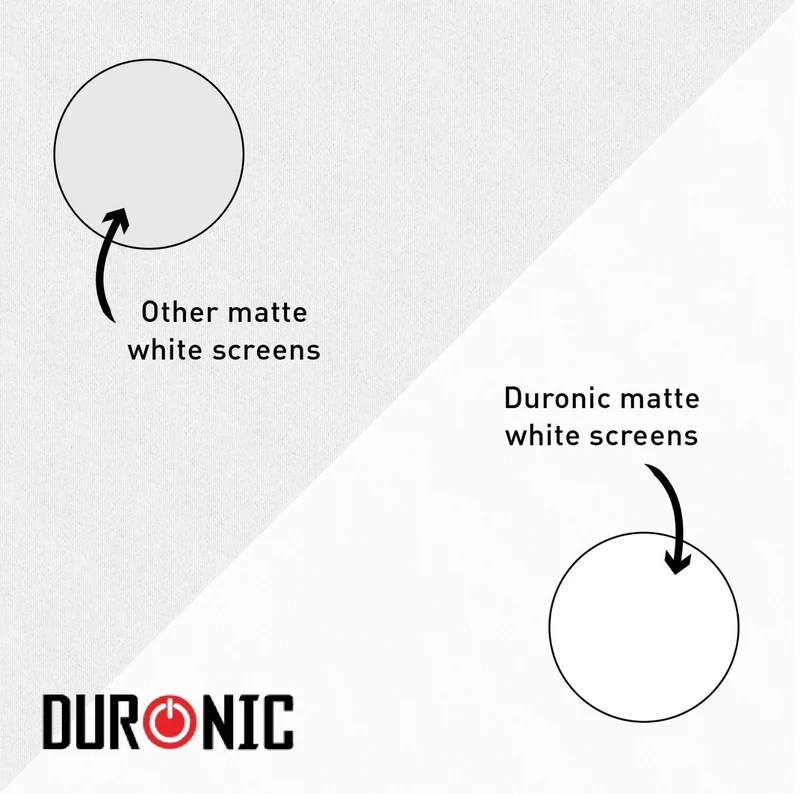 Duronic FPS100 Leinwand | 100 Zoll mobile Kofferleinwand mit 203 cm x 152 cm | 4:3 Heimkino mit 4K Full HD 3D | Projektionsleinwand für Beamer | Gain 1.0 | Beamerleinwand für Büro und Präsentationen