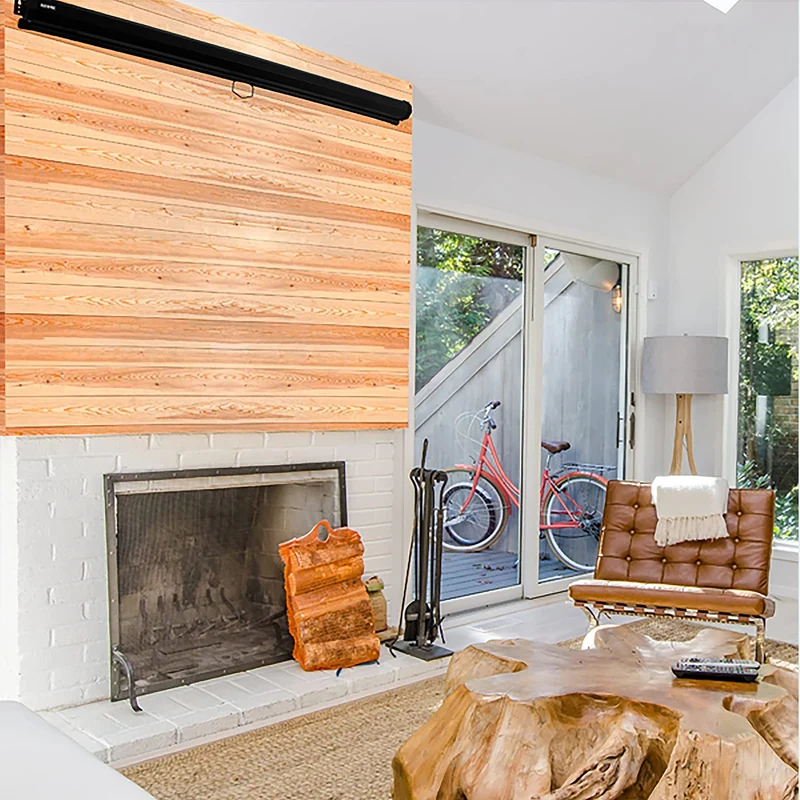 Duronic MPS100 4:3 Leinwand | 100" Zoll Rolloleinwand 203 x 152 cm | Heimkino mit 4K Full HD 3D | Gain 1.0 | Projektionsleinwand für Decken und Wandmontage | Beamerleinwand für Büro und Präsentationen