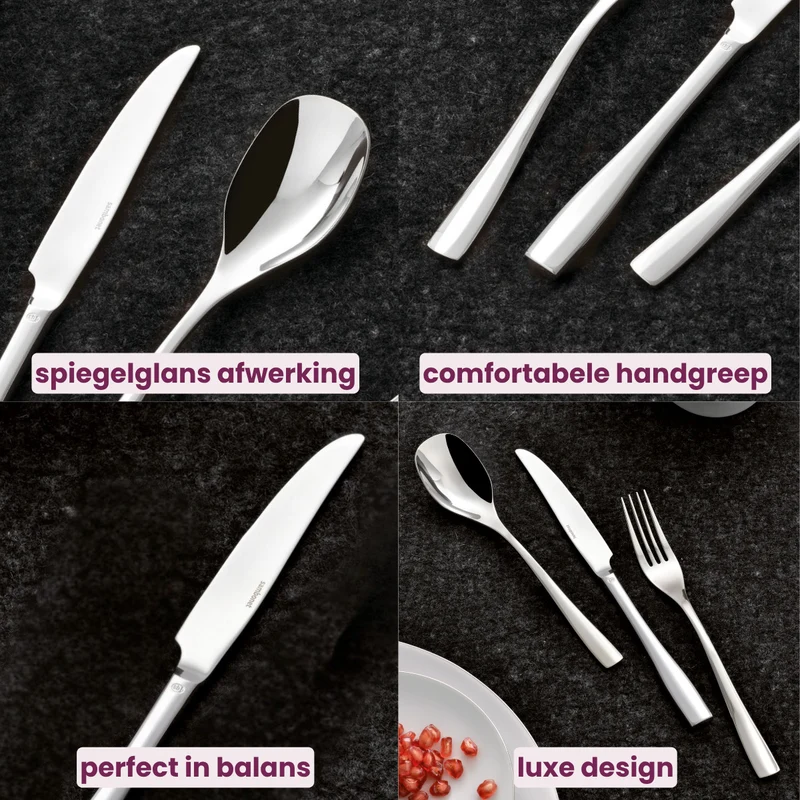 Sambonet Besteckset Sintesi - Edelstahl - 24-teilig / 6 Personen