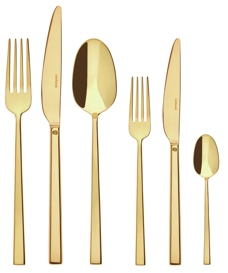 Sambonet Besteckset Rock - Gold - 36-teilig / 6 Personen