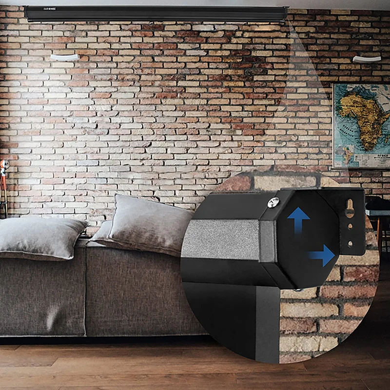Duronic MPS60 Leinwand, 4:3 Rolloleinwand 60" Zoll 122 x 91 cm, Heimkino mit 4K Full HD 3D, Gain 1.0, Projektionsleinwand für Decken und Wandmontage, Beamerleinwand für Büro und Präsentationen