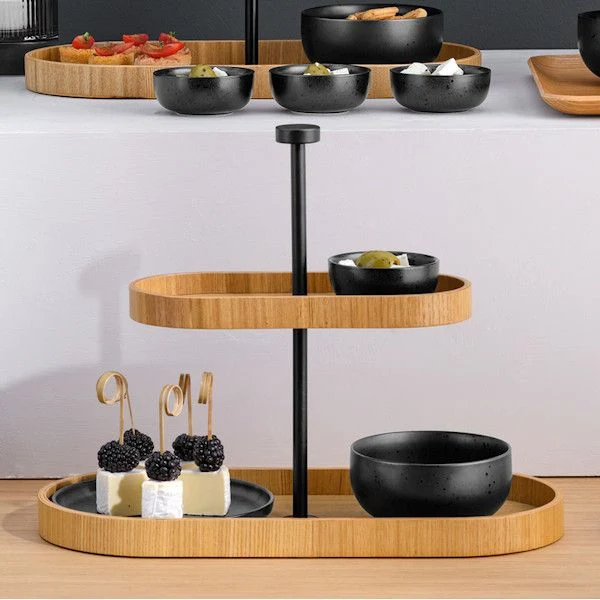 ASA Selection "wood" Etagere 2-stufig, oval