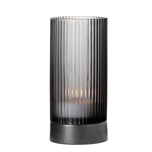 ASA Selection juna Windlicht mit Porzellanfuß 17,8cm, grey