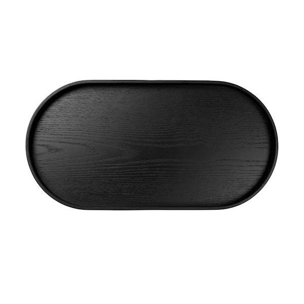 ASA Selection "wood" Holztablett oval schwarz 35,5 cm