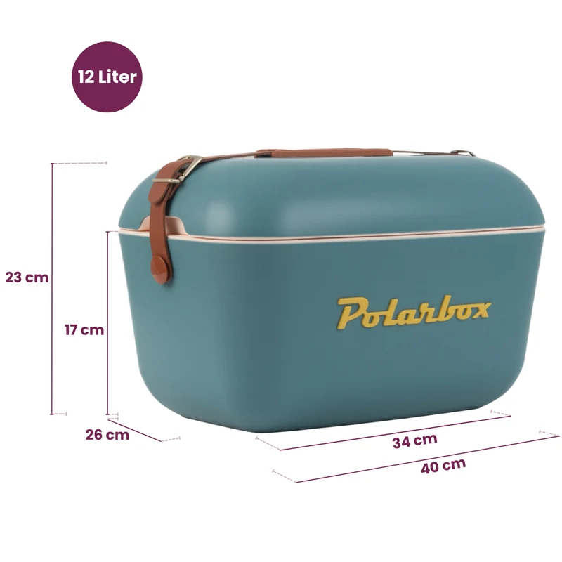 Polarbox Kühlbox mit Schultergurt - Olive Green-Gold - 12 Liter