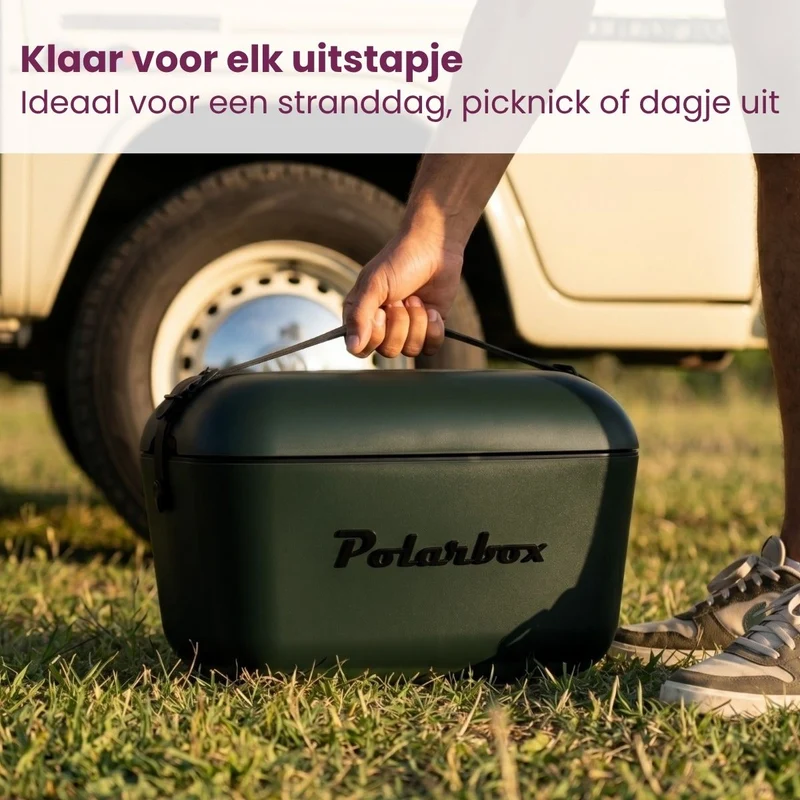 Polarbox Kühlbox mit Schulterband - Green Forest-Black - 12 Liter