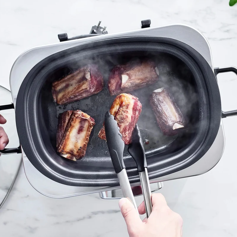 GreenPan Slowcooker - 6,0 Liter - Schwarz - Keramische Antihaftbeschichtung