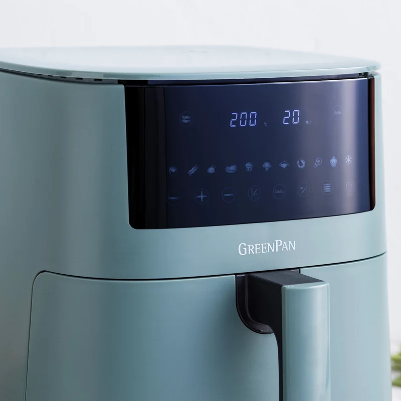 GreenPan Heißluftfritteuse Bistro XXL - Smokey Blue - 7.2 Liter - PFAS-frei