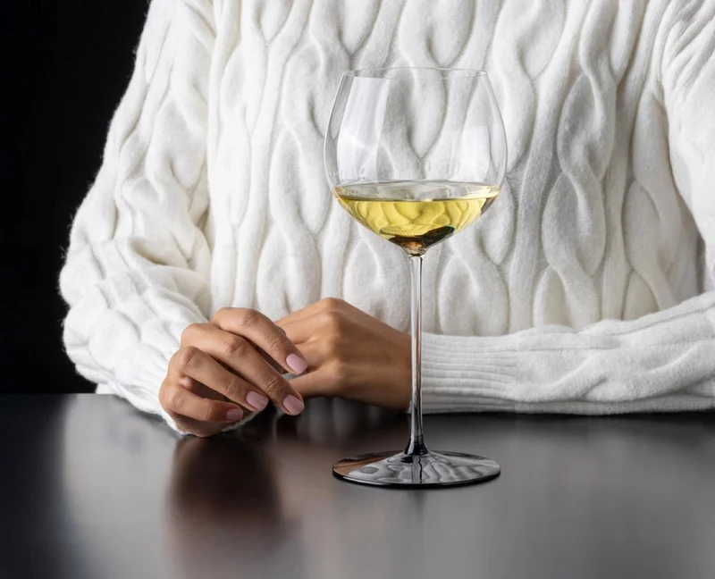 Riedel Weingläser-Set Fatto A Mano Black Tie - Bordeaux Grand Cru, Burgundy Grand Cru, Riesling & Oaked Chardonnay - 4 Stück