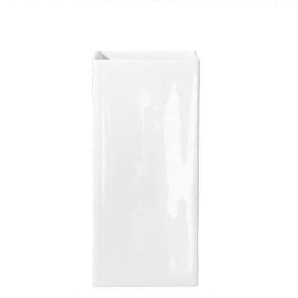ASA Selection "quadro" Vase 12x12 Höhe 30 cm weiss