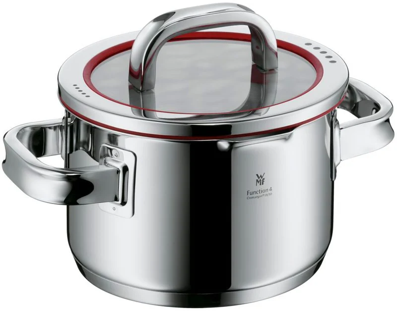 WMF Topfset Function 4 – Edelstahl – 5-teilig – Stielkasserolle ø 16, 20, 20 und 24 cm sowie Stielkasserolle ø 16 cm