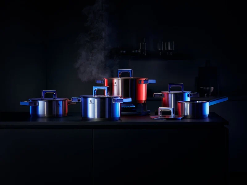 WMF Topfset Ultimate Cool 5-teilig - Edelstahl - Kochtöpfe ø 16, 20, 20, 24 cm & Stieltopf ø 16 cm