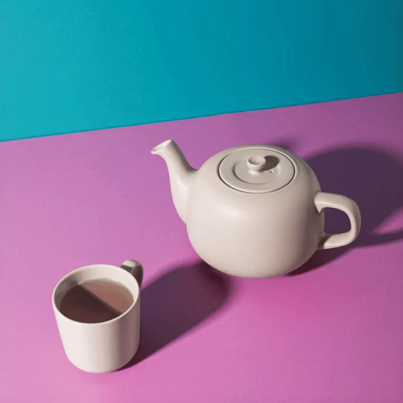 La Cafetiere Teekanne Classic Latte / Creme 1,2L - Steingut - spülmaschinenfest