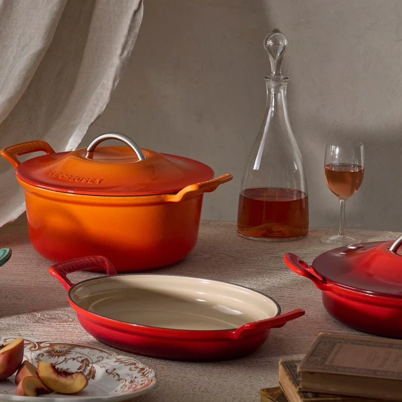 Cocotte redonda de hierro fundido Modern Heritage Le Creuset